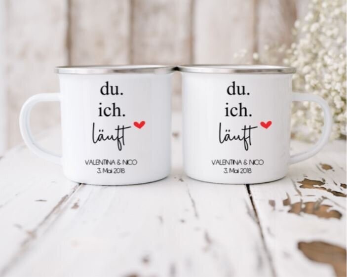 Tasse "du + ich - läuft"