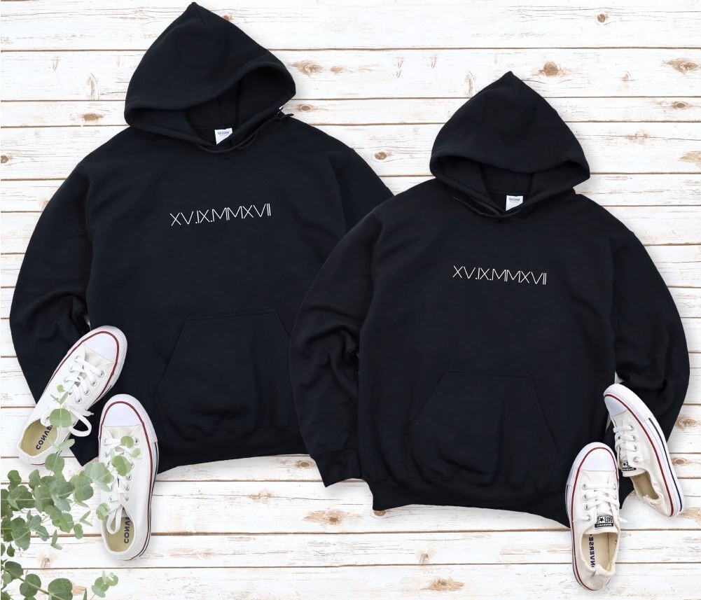 Hoodie-Set "römische Zahlen"