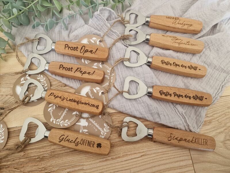 Flaschenöffner Papa/Opa personalisiert