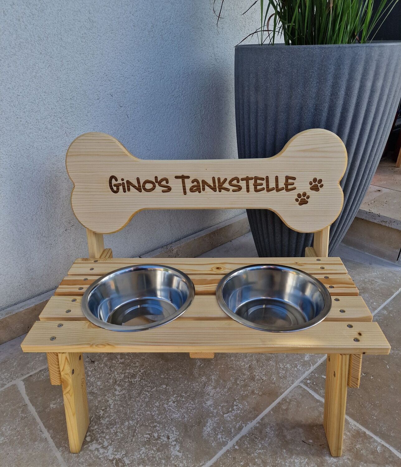 Holzbankerl "Hund"