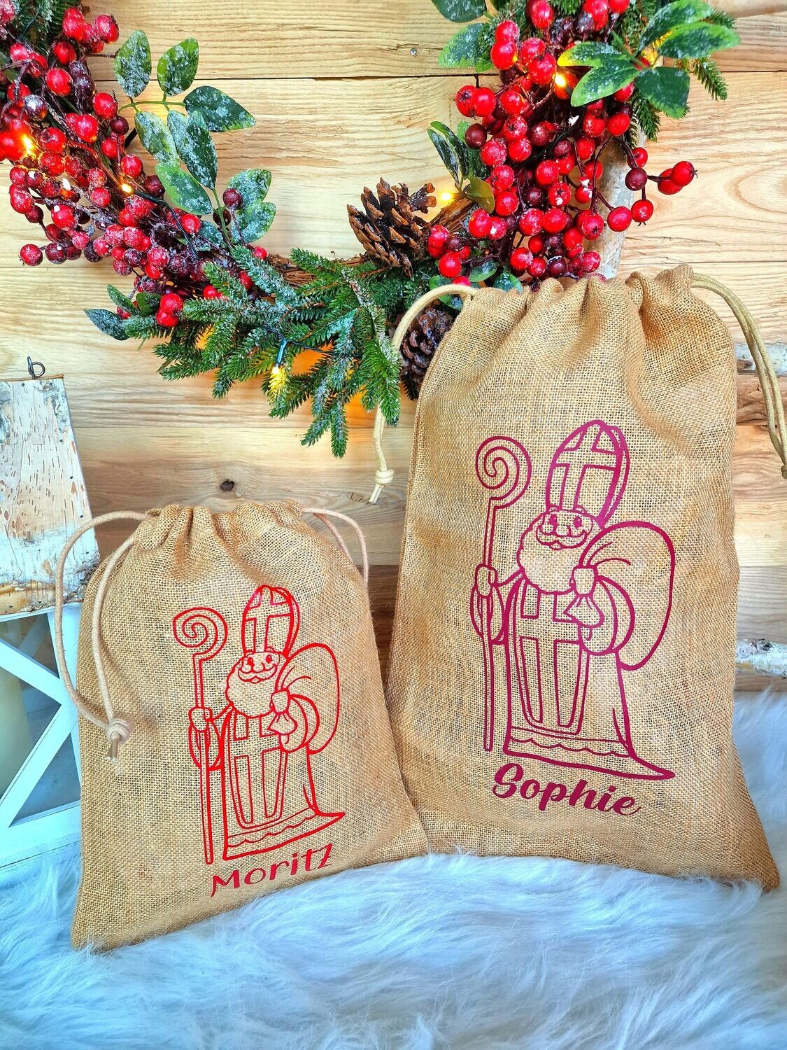 Nikolaus-Säckchen Jute "Nikolaus"