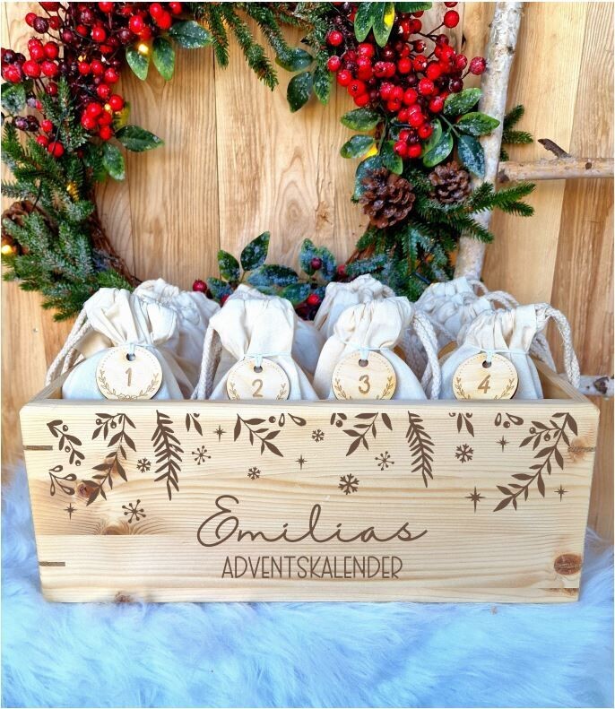 Adventskiste "floral"