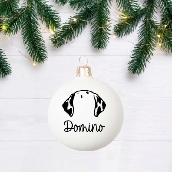 Weihnachtskugel 6cm "Hund" 1.0