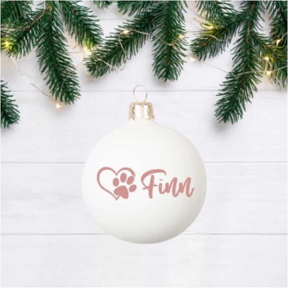 Weihnachtskugel 6cm "Hund" 2.0