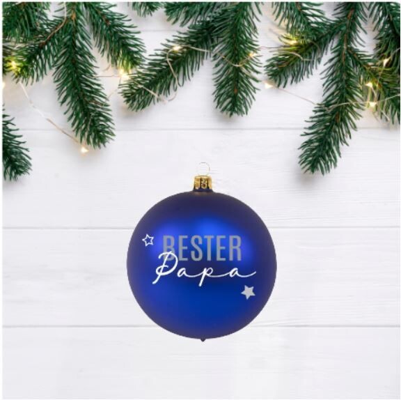 Weihnachtskugel 6cm "BESTE(R)" 1.0