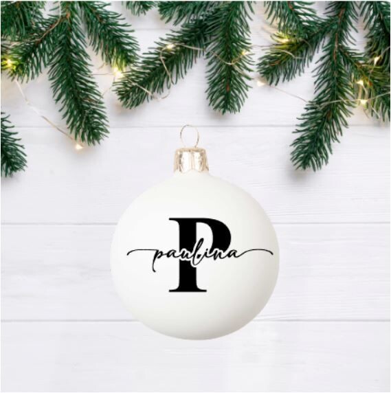 Weihnachtskugel 6cm "Name 3.0"