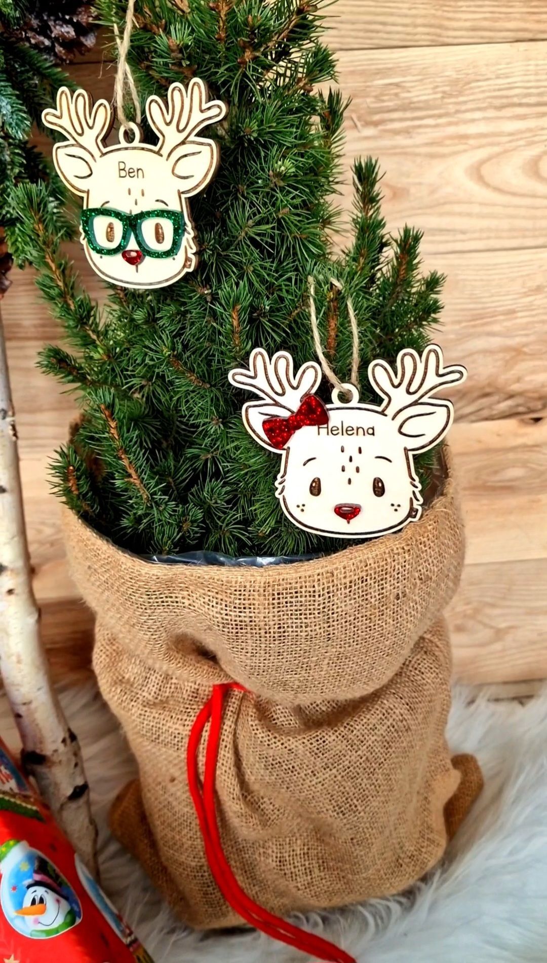 Weihnachtsanhänger Rentier