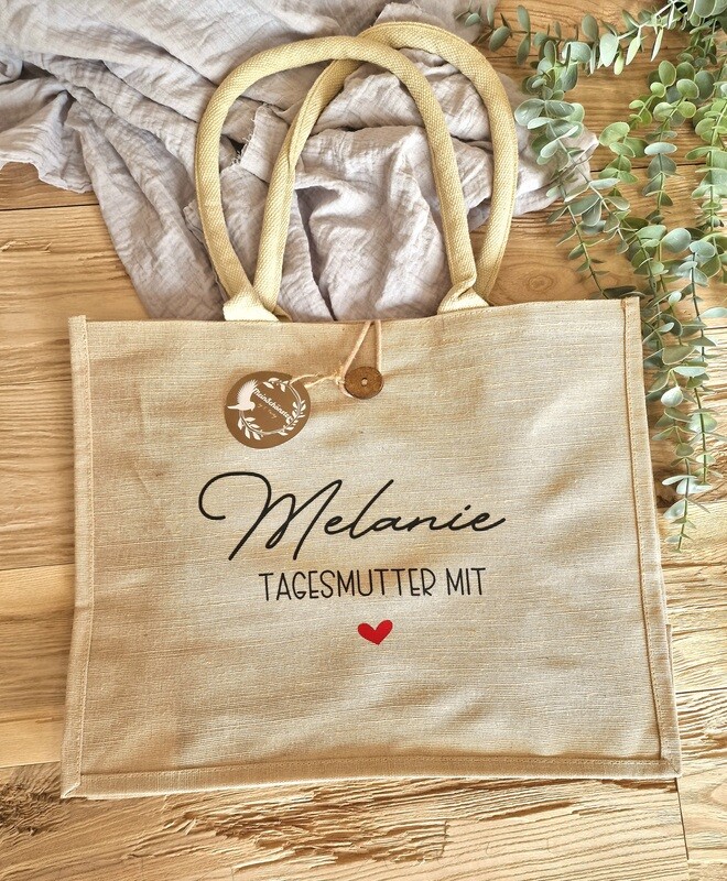 Jutetasche "Name"