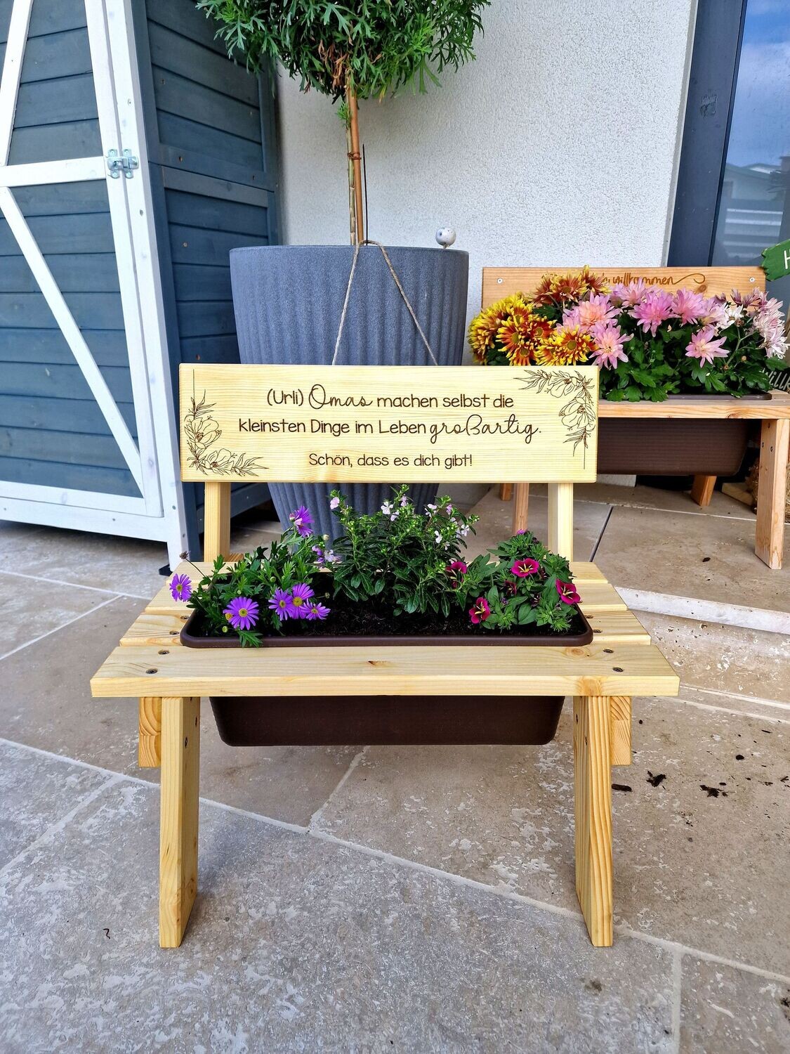 Holzbankerl "großartige Oma"