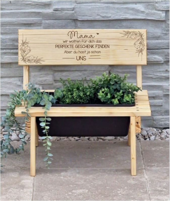Holzbankerl "Mama Geschenk"