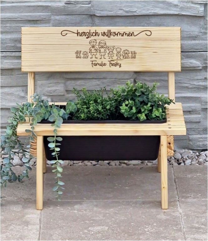 Holzbankerl "Familie"