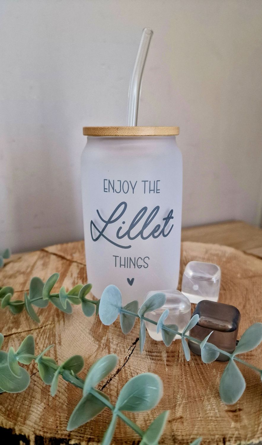 Glas "Enjoy the lillet Things"