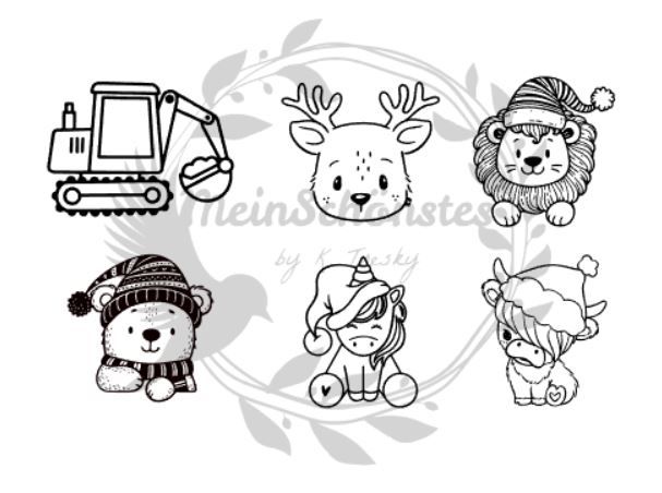 Adventskiste mit Motiv