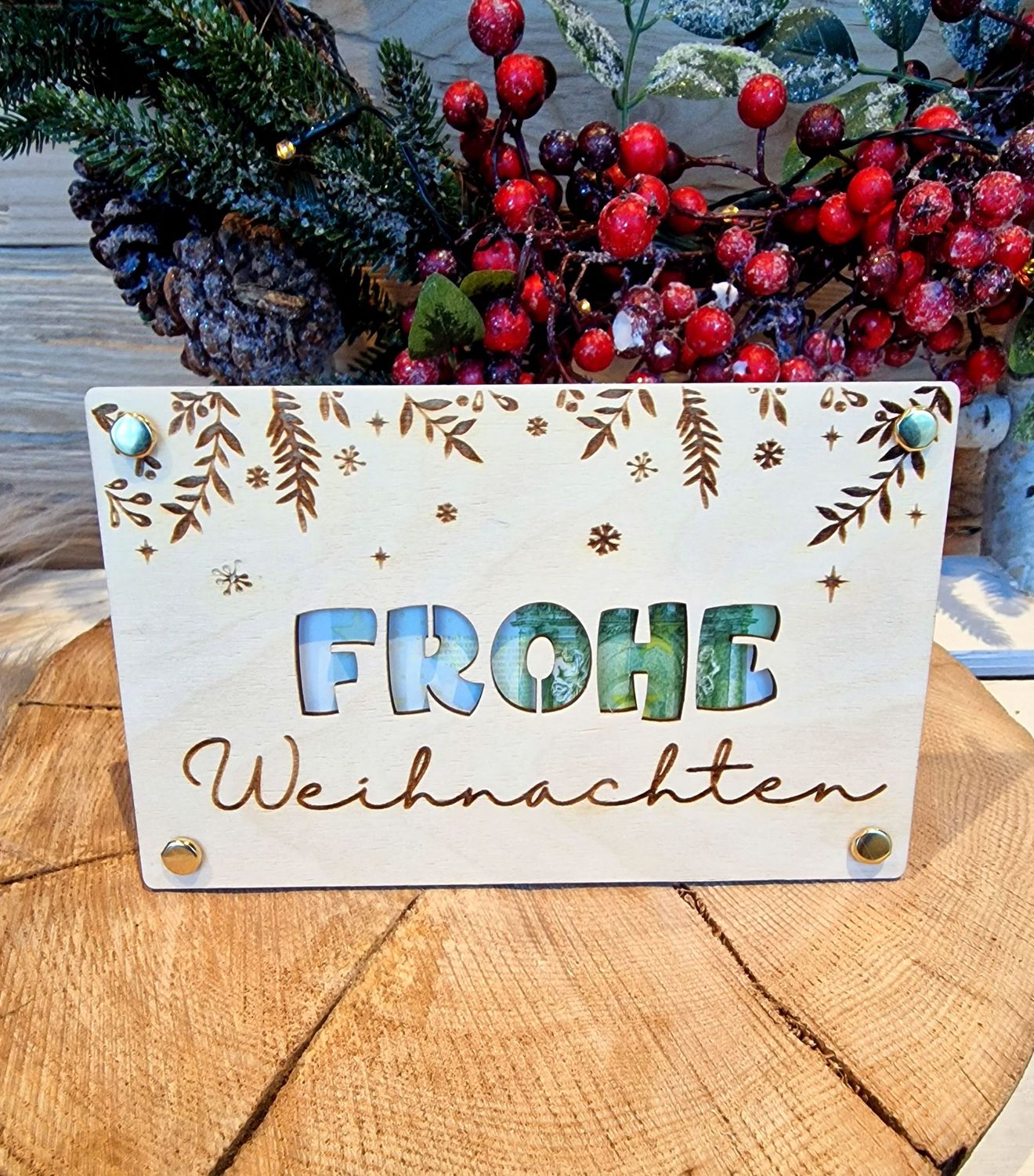 Geldgeschenkkarte "Frohe Weihnachten"