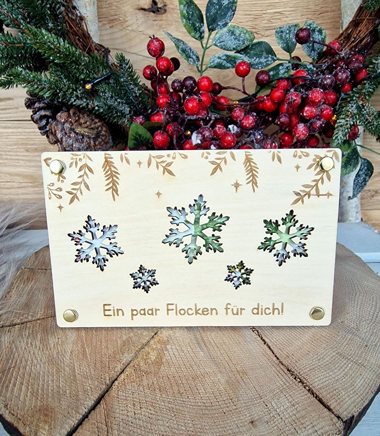 Geldgeschenkkarte "Flocken"
