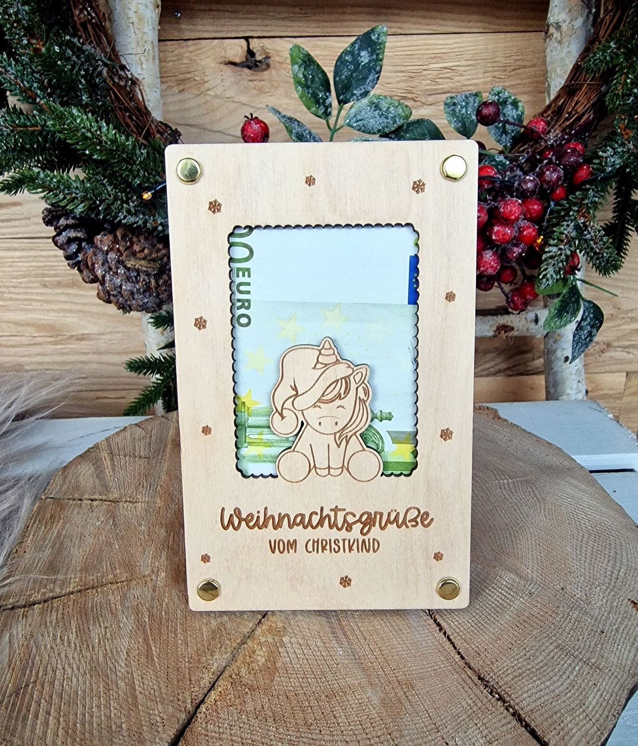 Geldgeschenkkarte "Weihnachtsgrüße"