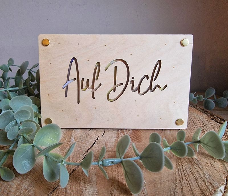 Geldgeschenkkarte "Auf dich"