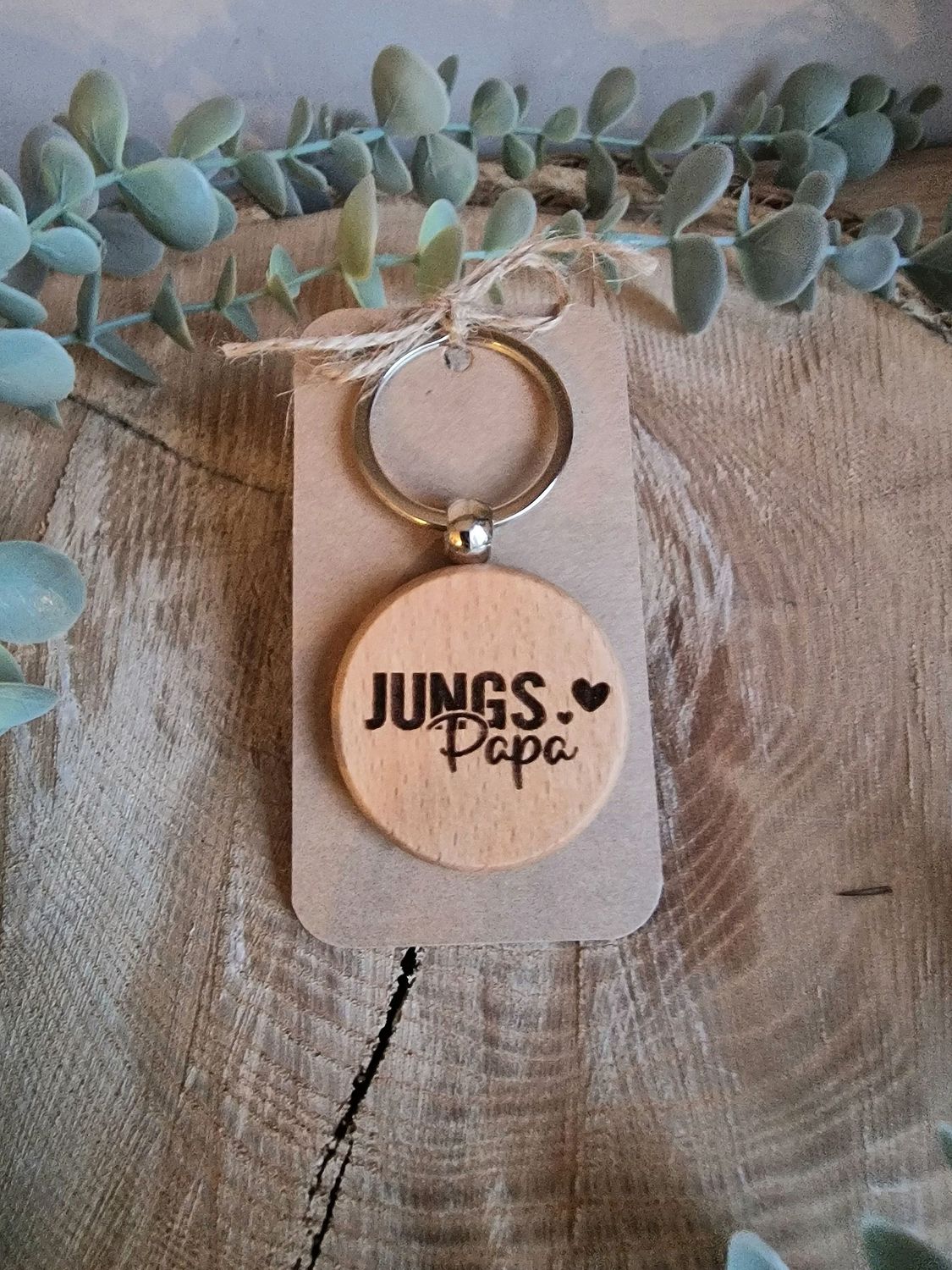 Schlüsselanhänger Holz - Jungs Papa