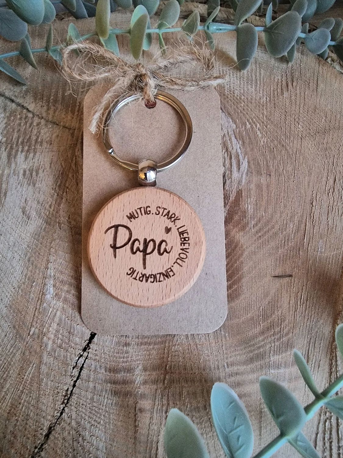 Schlüsselanhänger Holz - Papa