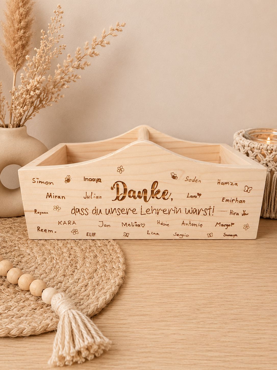 Abschiedstragerl "Danke, dass du unsere Lehrerin warst"