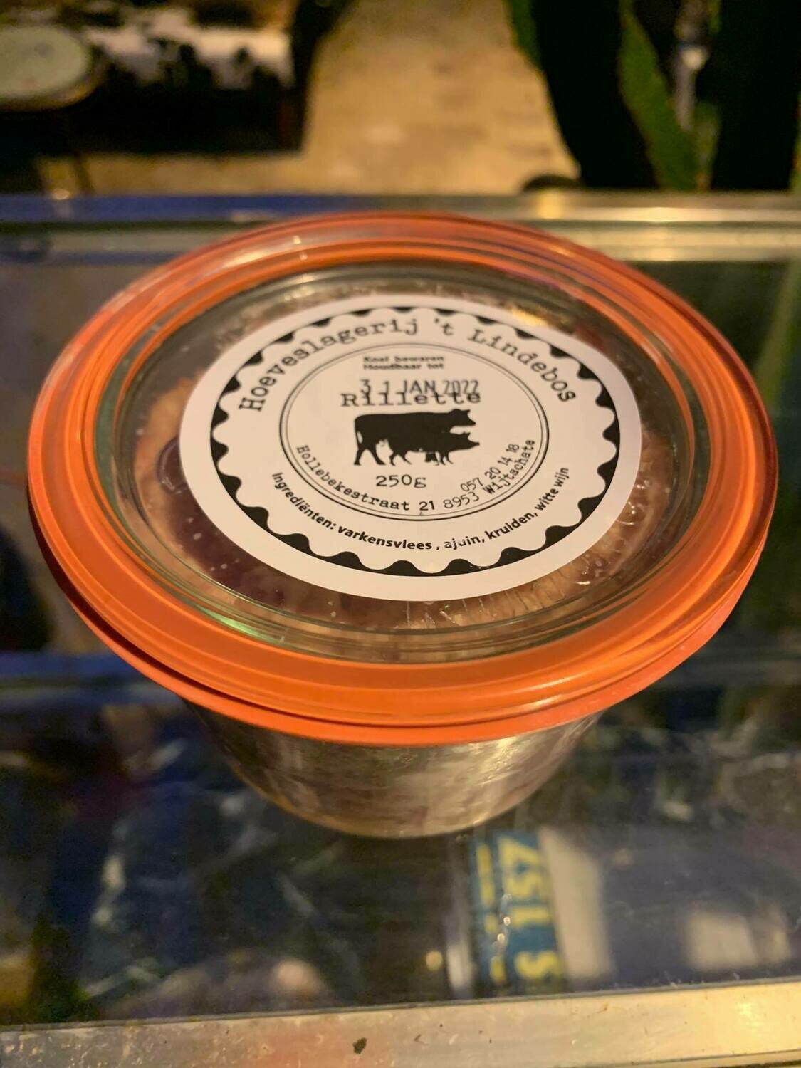 Vlees: Lindebos rillette Vlees: Lindebos rillette