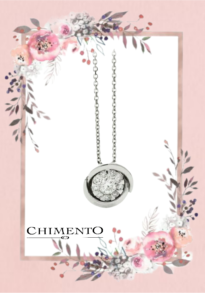 Collana Chimento Bouquet, centrale mutipietre diamanti