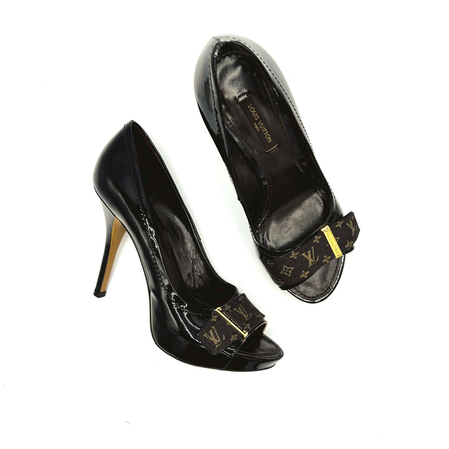 Monogram heels 2025