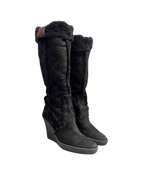 ​Gucci Boots Knee High Black EU 37