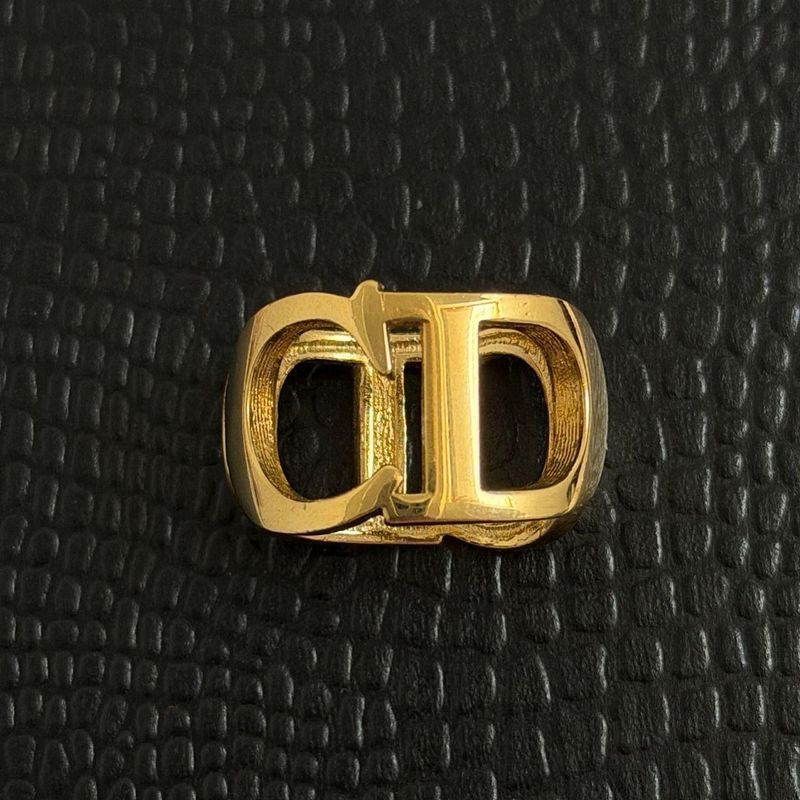 Christian ​Dior Gold Scarf Ring