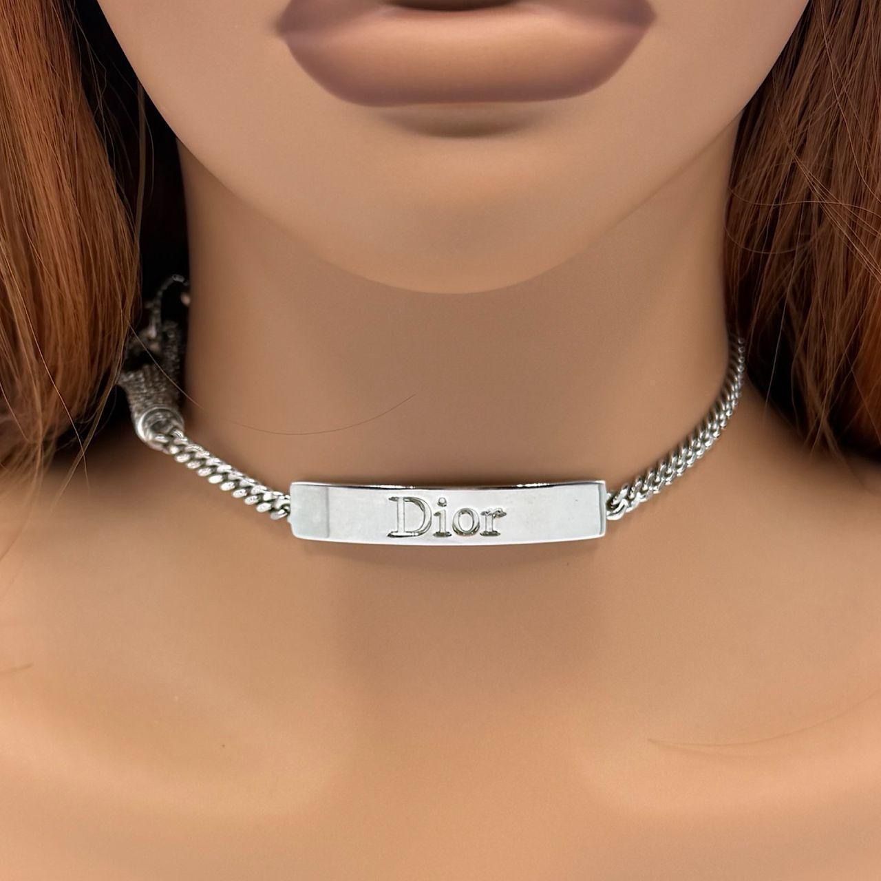 ​Dior Silver Choker Necklace Hardcore