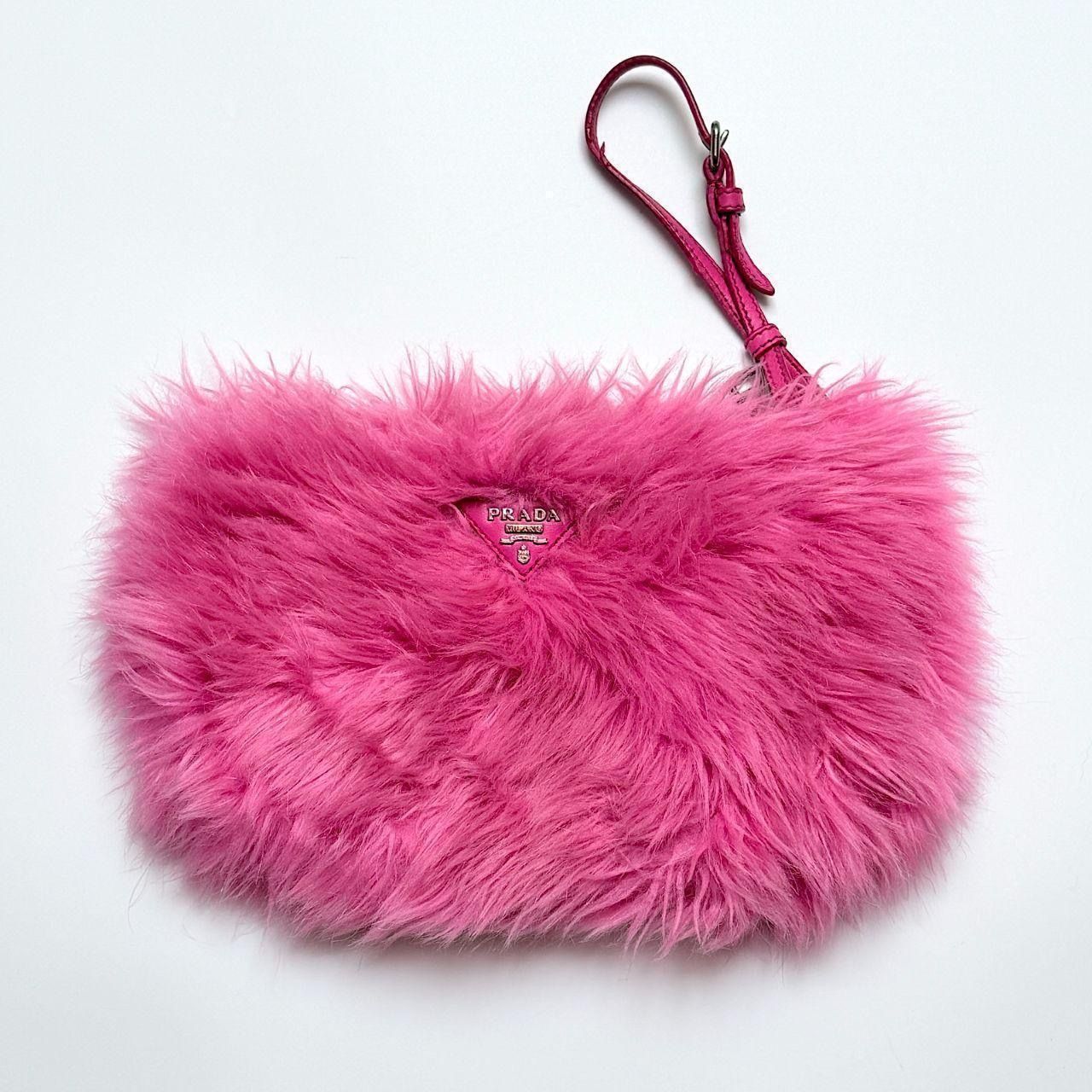 Prada Pink Fluffy Bag Clutch Prada Pink Fluffy Bag Clutch