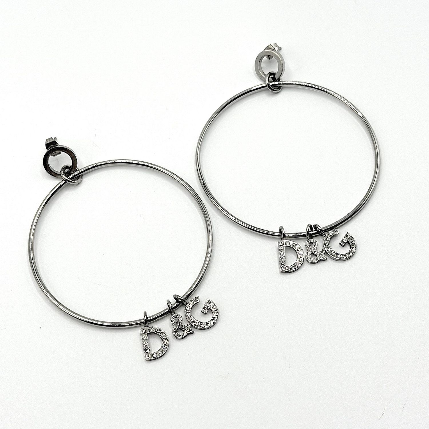 ​Dolce and Gabbana Earrings Silver Hoops