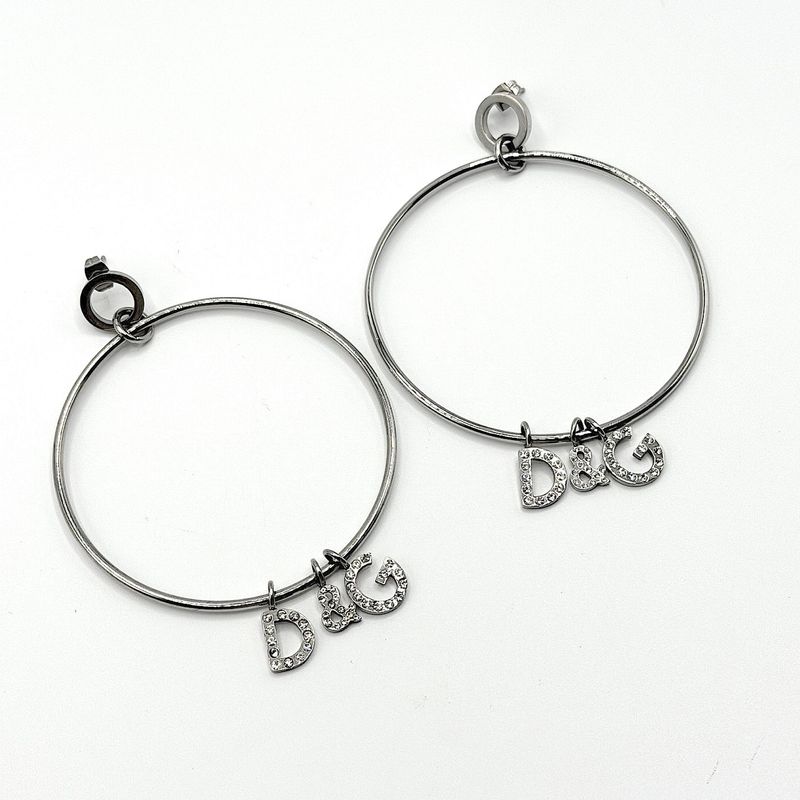 ​Dolce and Gabbana Earrings Silver Hoops