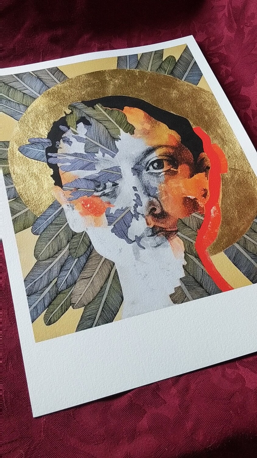 &quot;Icon I&quot;

Hand-gilded print