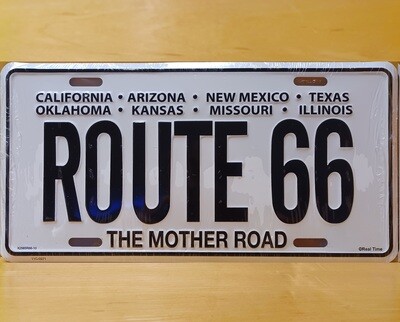 Rt 66 Eight States Plate