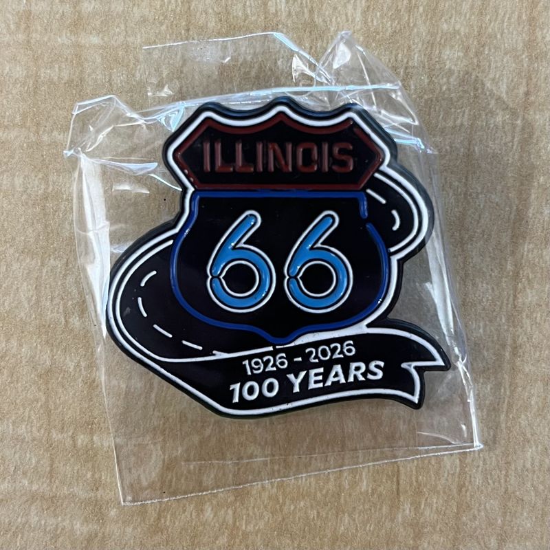 Rt 66 Centennial Pin Black