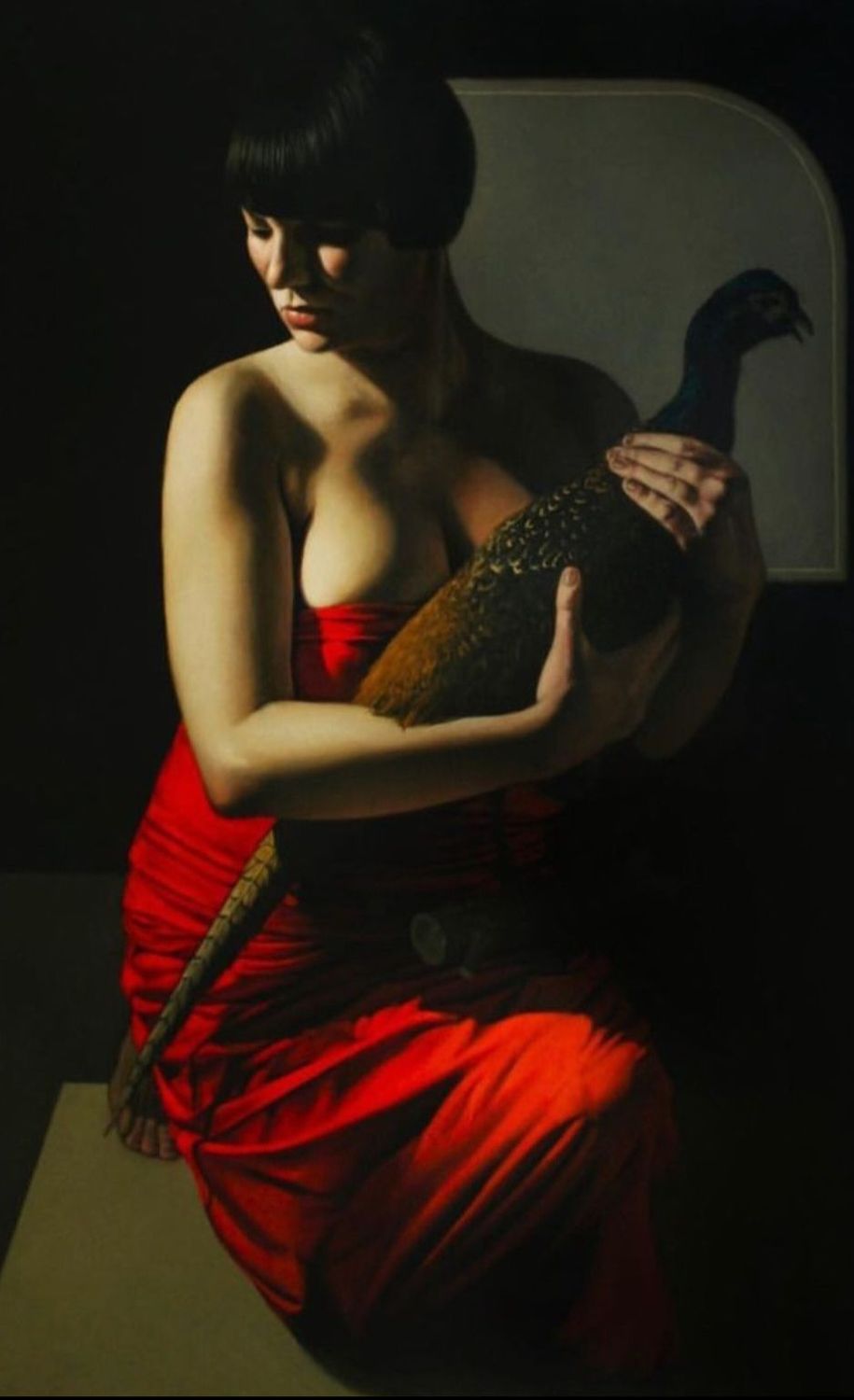 Girl with pheasant