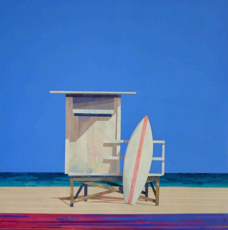 White beach structure