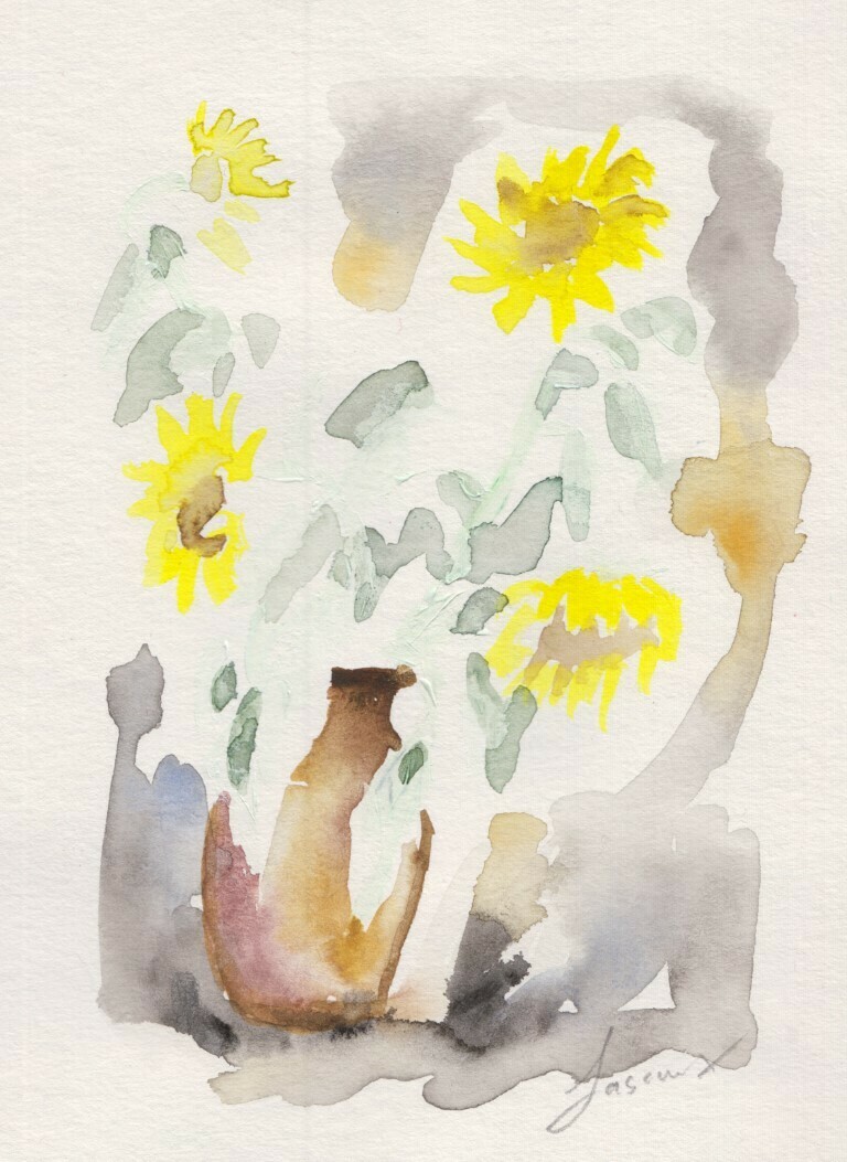Sunflowers auf Papier 02