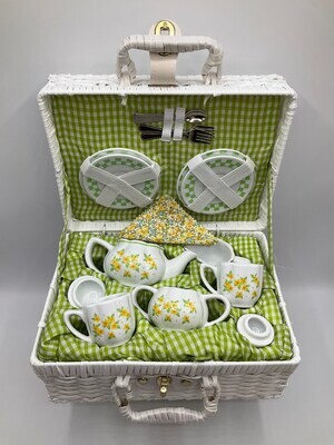 Porcelain Tea Set with Carry Case, Christmas Gift, Child&#39;s Tea Set, Tea Party, Tea Time Gift - Just Like Mommy Tea Time