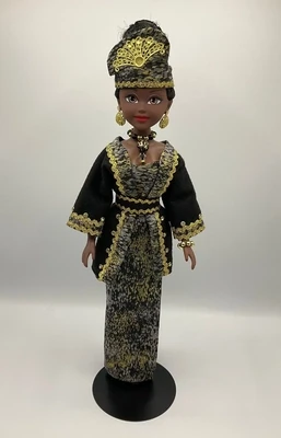 Black Fashion Doll Black - Black and Gold