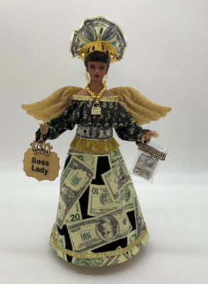 Money Gift - Boss Lady Money Figurine - Creative Custom Gift, Kwanzaa