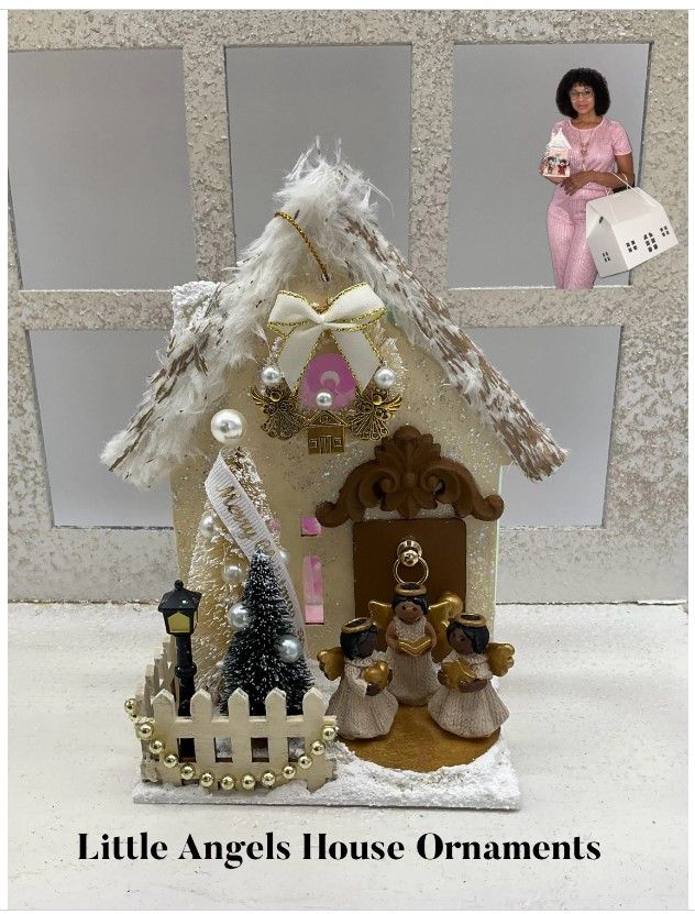 Little Angels House Ornament, Putz House