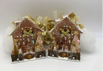 Princess Ballerina House Ornament - Rose Gold - African American Ballerina