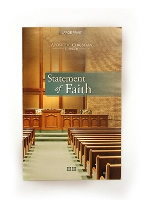 Statement of Faith, Large Print