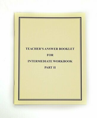 Answer Booklet for Intermediate Workbook Part II