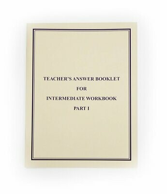 Answer Booklet for Intermediate Workbook Part I