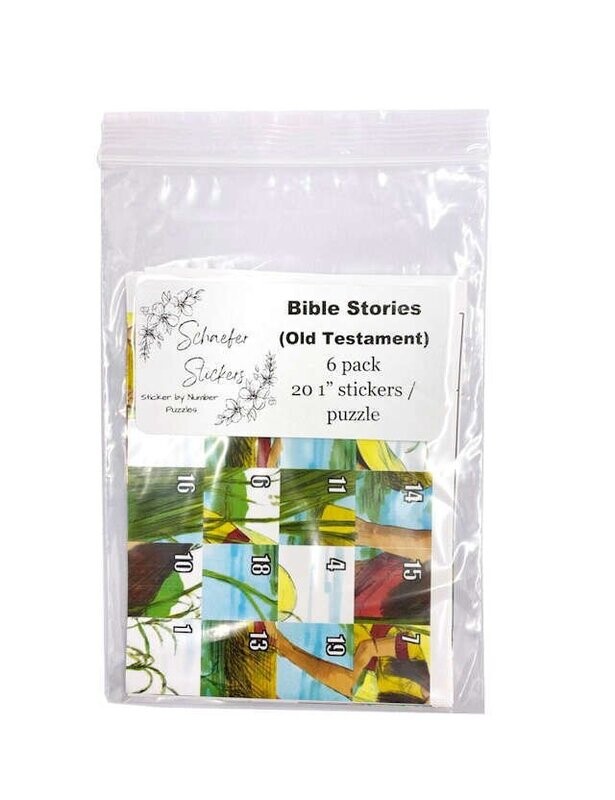 Sticker Puzzle: Old Testament 20 stickers (6 pk)