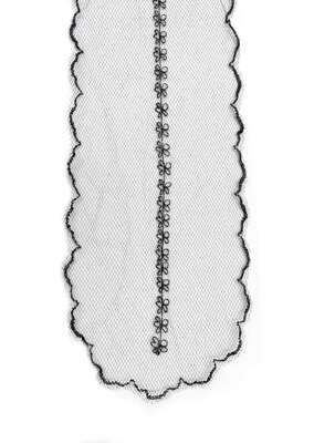 Embroidered Straight Veil