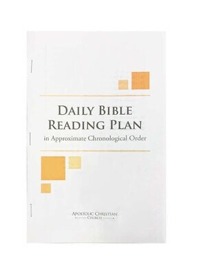 Daily Bible Reading Guide in Approximate Chronological Order